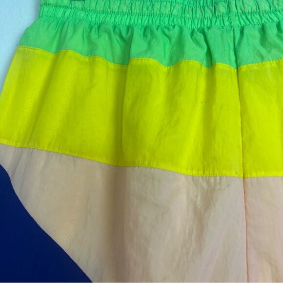 Nike | Flight Series Shorts Yellow Blue Pink Colorblock Bright Swim Trunks XL - Picture 11 of 11
